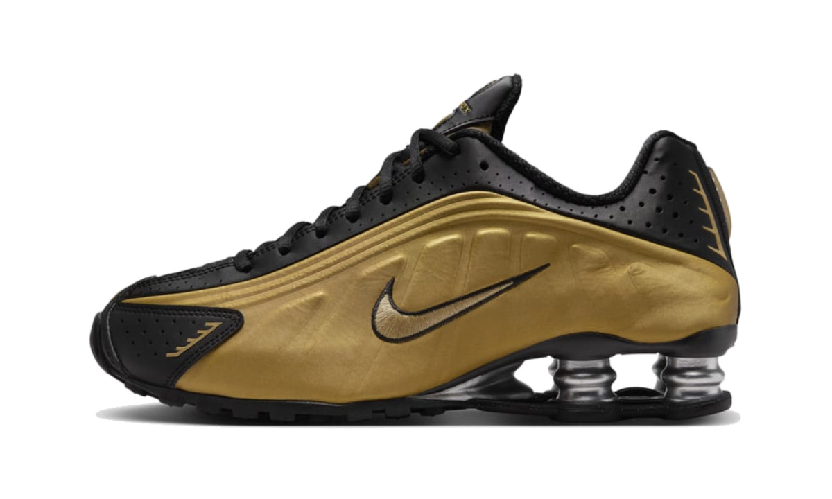 Nike Shox R4 Black Metallic Gold - AR3565-005 - imagen 1