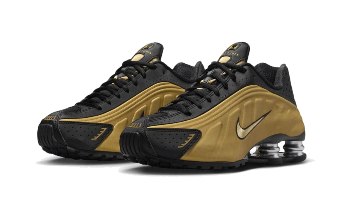 Nike Shox R4 Black Metallic Gold - AR3565-005 - imagen 2