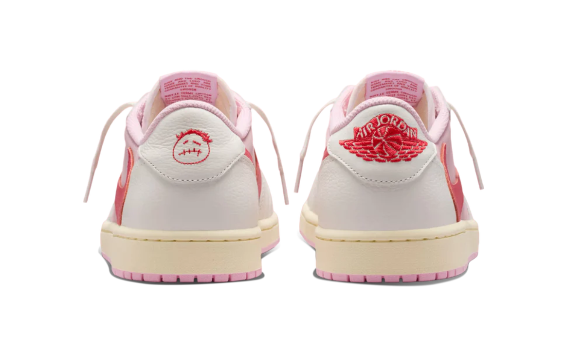 Air Jordan 1 Retro Low OG SP Travis Scott Sail Tropical Pink