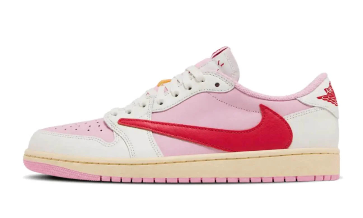 Air Jordan 1 Retro Low OG SP Travis Scott Sail Tropical Pink
