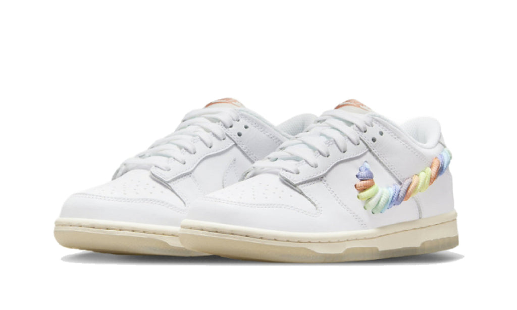 Nike Dunk Low SE Rainbow Lace Swoosh White - FN4861-100 - imagen 2