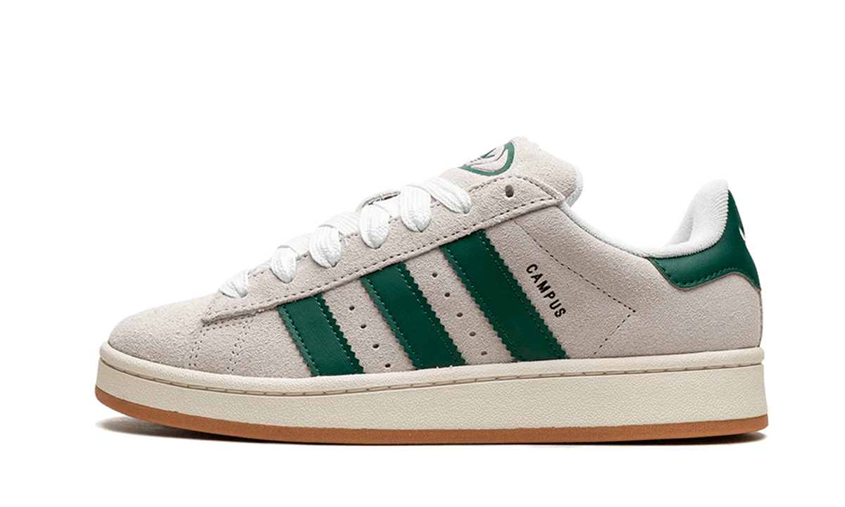 Adidas Campus 00s Crystal White Dark Green