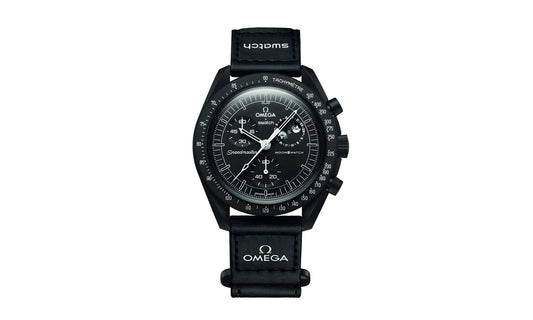 Swatch x Omega Bioceramic Moonswatch Mission To Moonphase Snoopy Black