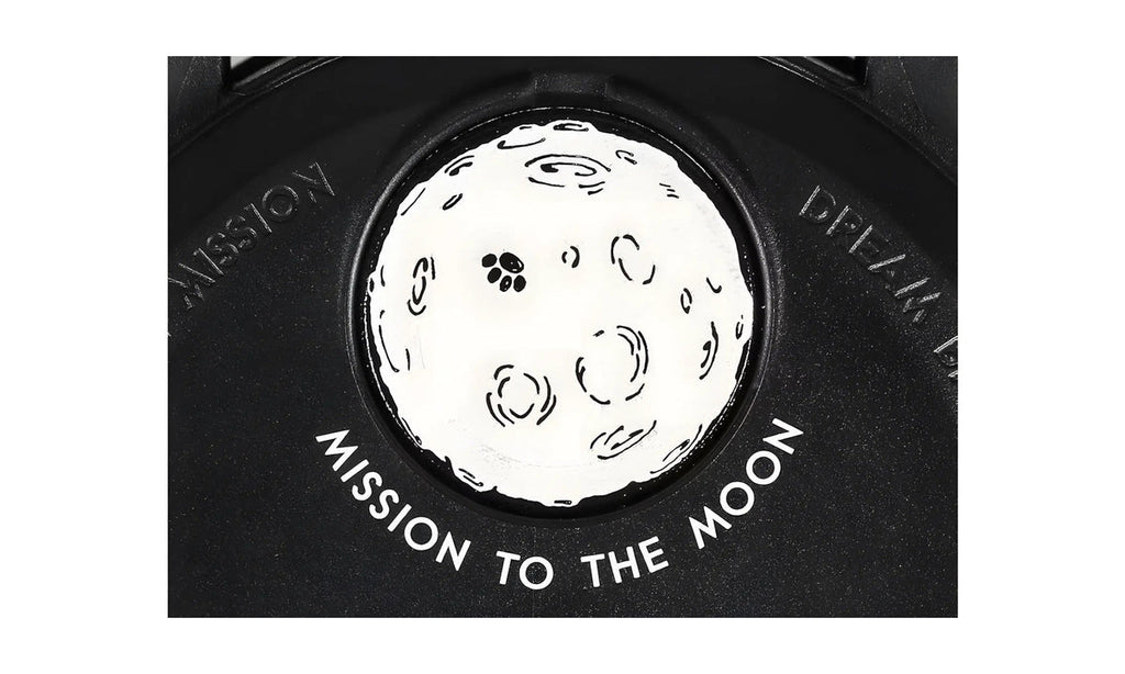 Swatch x Omega Bioceramic Moonswatch Mission To Moonphase Snoopy Black