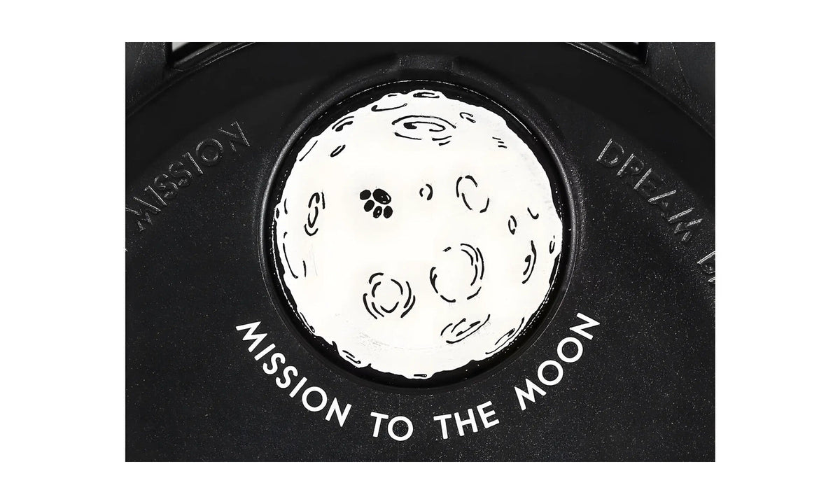Swatch x Omega Bioceramic Moonswatch Mission To Moonphase Snoopy Black
