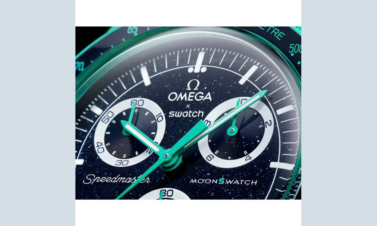Swatch x Omega Bioceramic Moonswatch Mission to Earth - Polar Lights