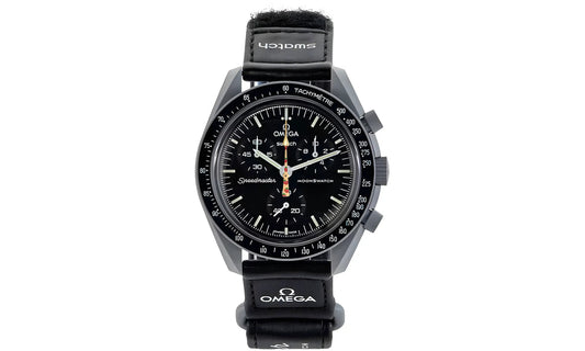 Swatch x Omega Bioceramic Moonswatch Mission to Moonshine Gold Strawberry Dial
