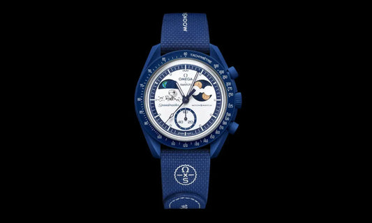 Swatch x Omega Bioceramic Moonswatch Mission To Earthphase Moonshine Snoopy Gold