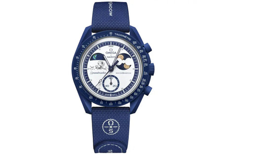Swatch x Omega Bioceramic Moonswatch Mission To Earthphase Moonshine Snoopy Gold