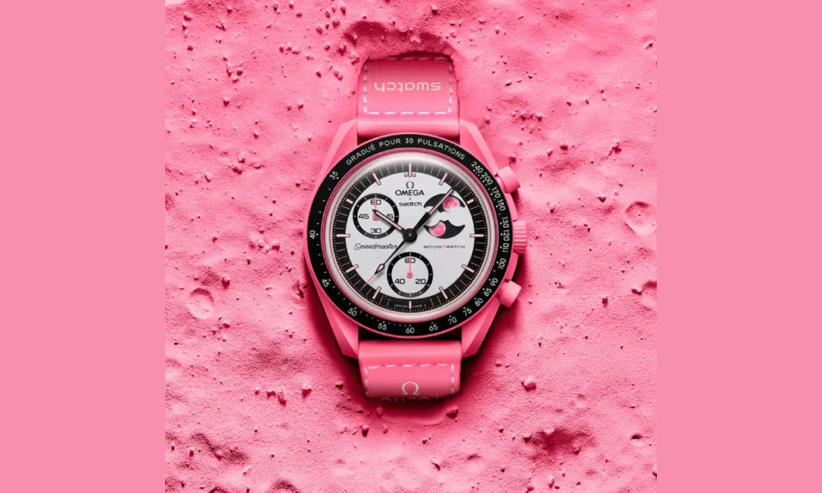Swatch x Omega Bioceramic Moonswatch Mission to the Pink Moon