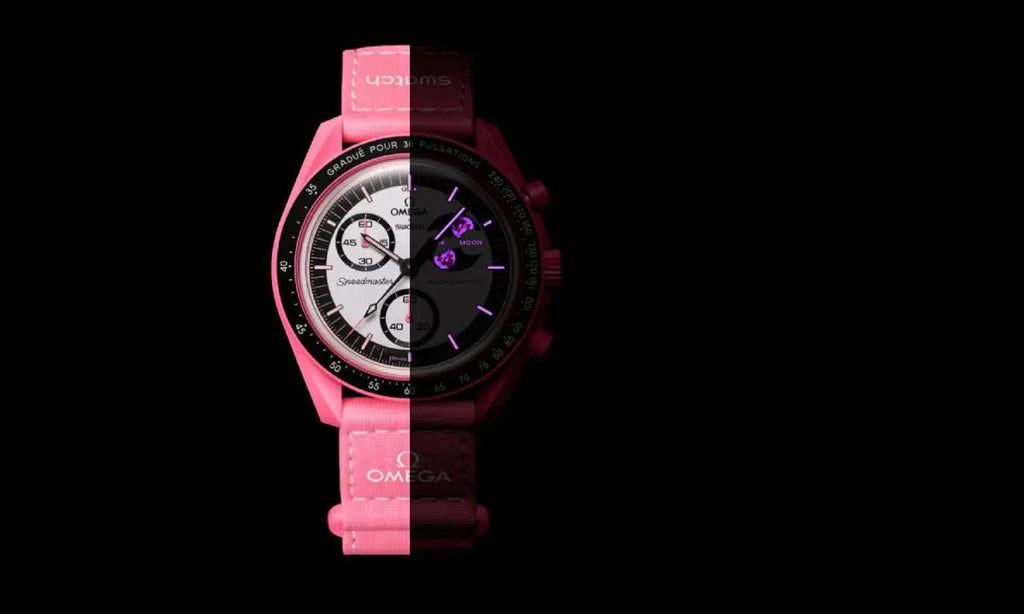 Swatch x Omega Bioceramic Moonswatch Mission to the Pink Moon