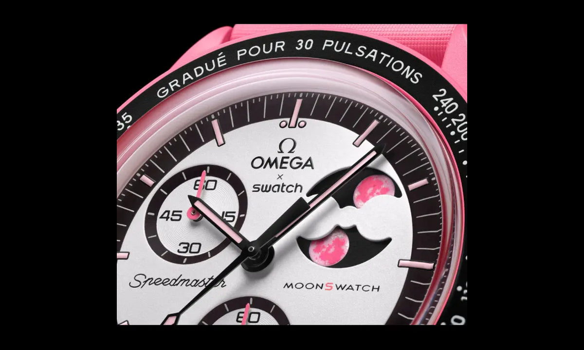Swatch x Omega Bioceramic Moonswatch Mission to the Pink Moon