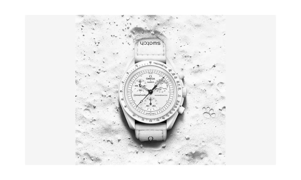 Swatch x Omega Bioceramic Moonswatch Mission To Moonphase Snoopy White