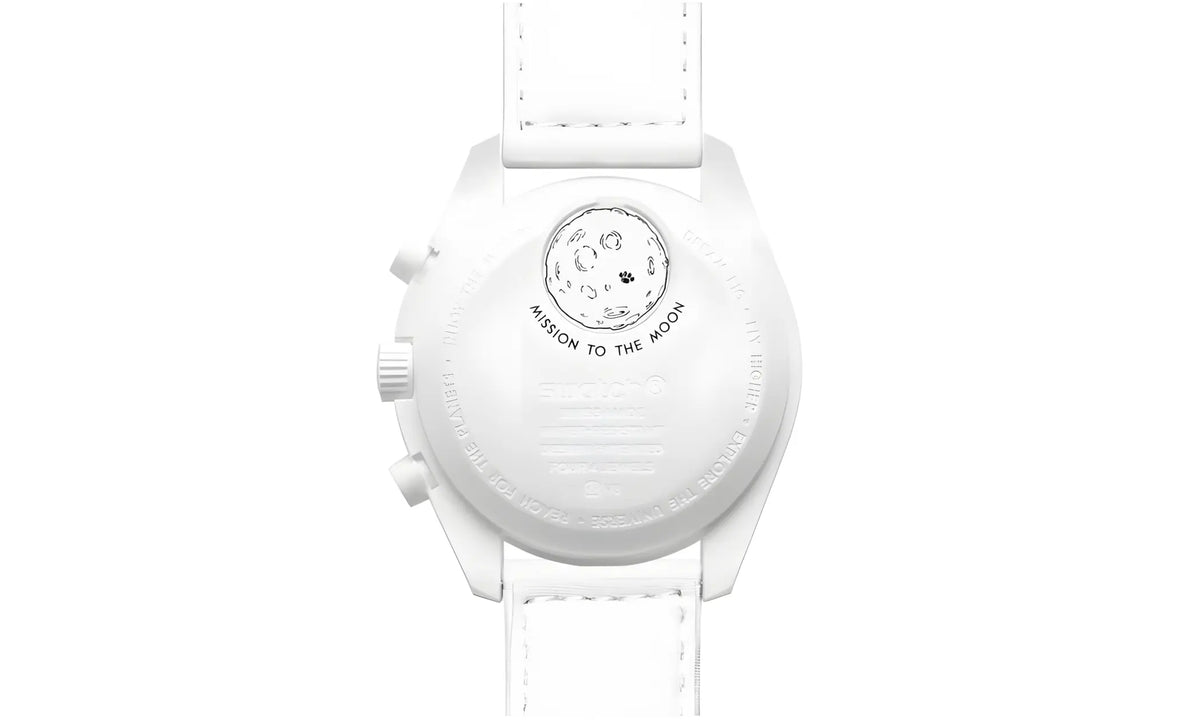 Swatch x Omega Bioceramic Moonswatch Mission To Moonphase Snoopy White