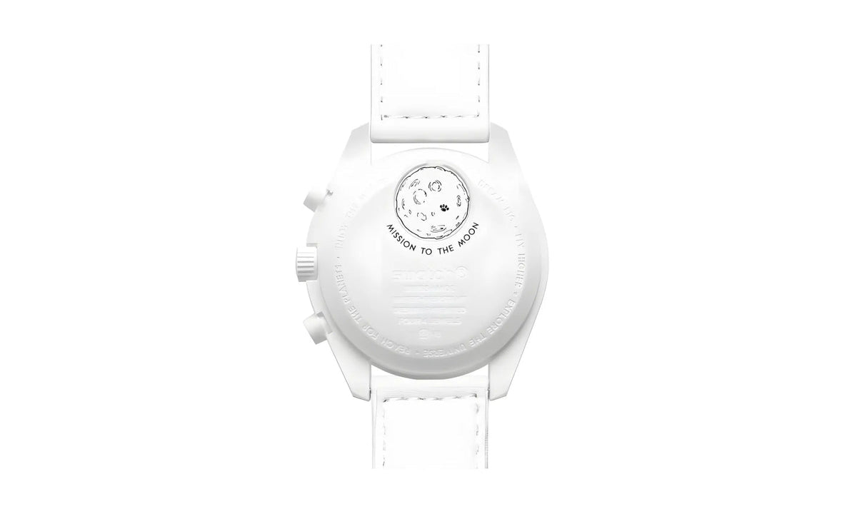 Swatch x Omega Bioceramic Moonswatch Mission To Moonphase Snoopy White