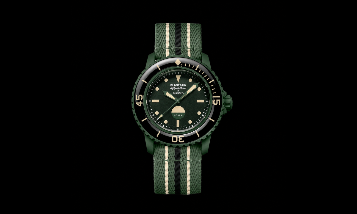 Swatch x Blancpain Fifty Fathoms Green Abyss