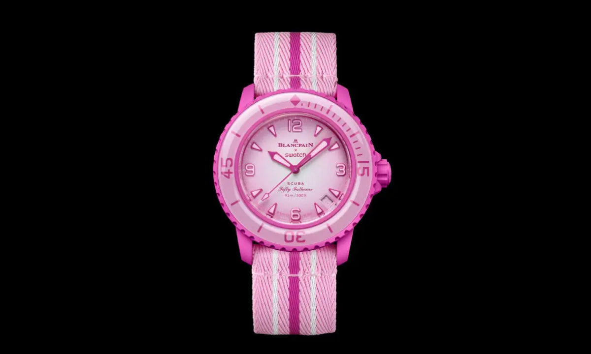 Swatch X Blancpain Fifty Fathoms Pink Ocean