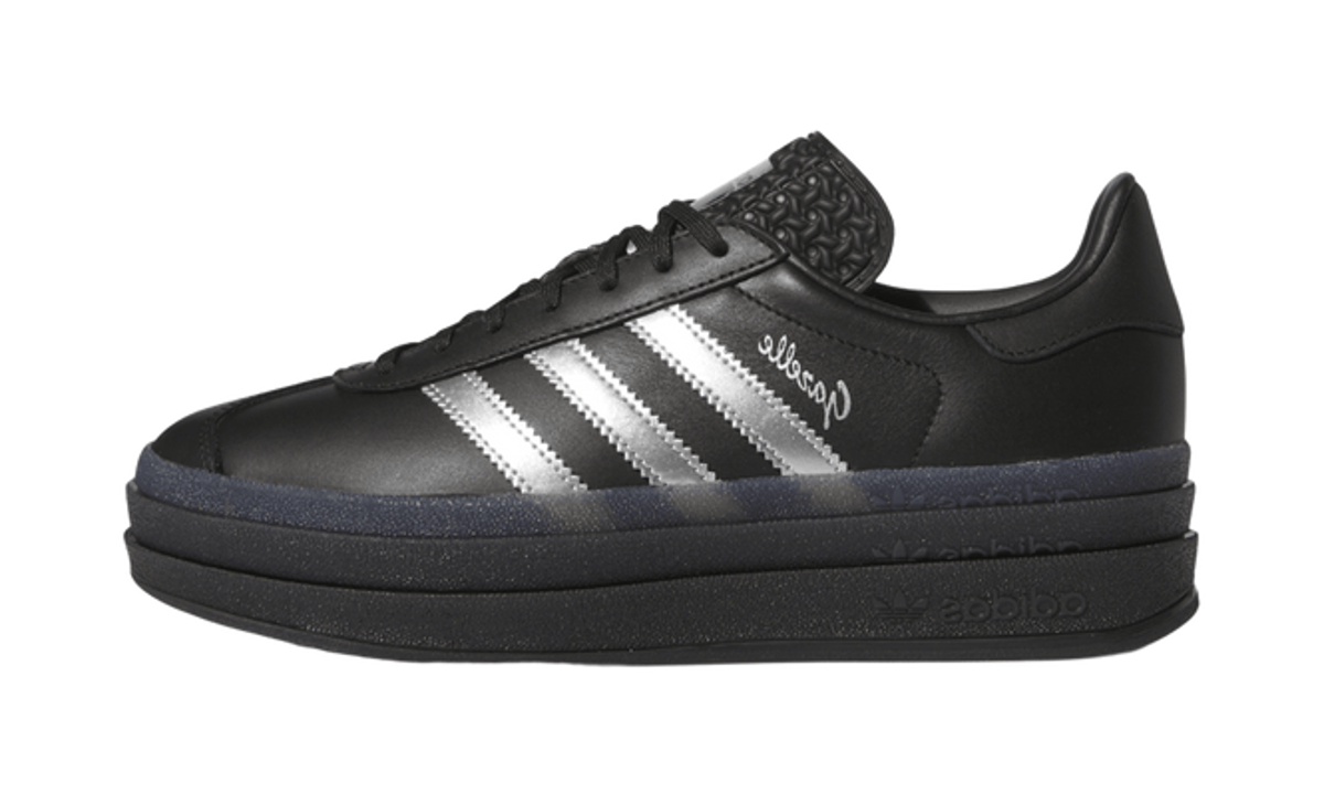 Adidas Gazelle Bold Pride Pabllo Vittar Core Black Silver Metallic Lucid Pink (Women's) - IH8063 - Vista 1