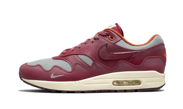 Air Max 1 Patta Waves Rush Maroon