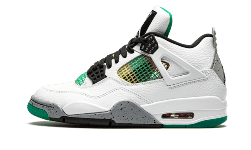 Air Jordan 4 Retro Lucid Green Rasta (Women's) AQ9129-100 — Vista 1