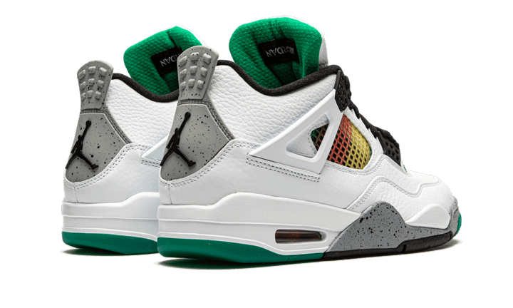 Air Jordan 4 Retro Lucid Green Rasta (Women's) AQ9129-100 — Vista 2