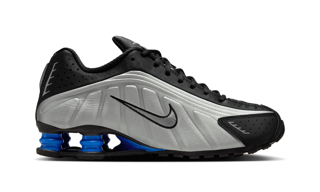 Nike Shox R4 Metallic Silver Black Racer Blue (Women's) — Foto 3