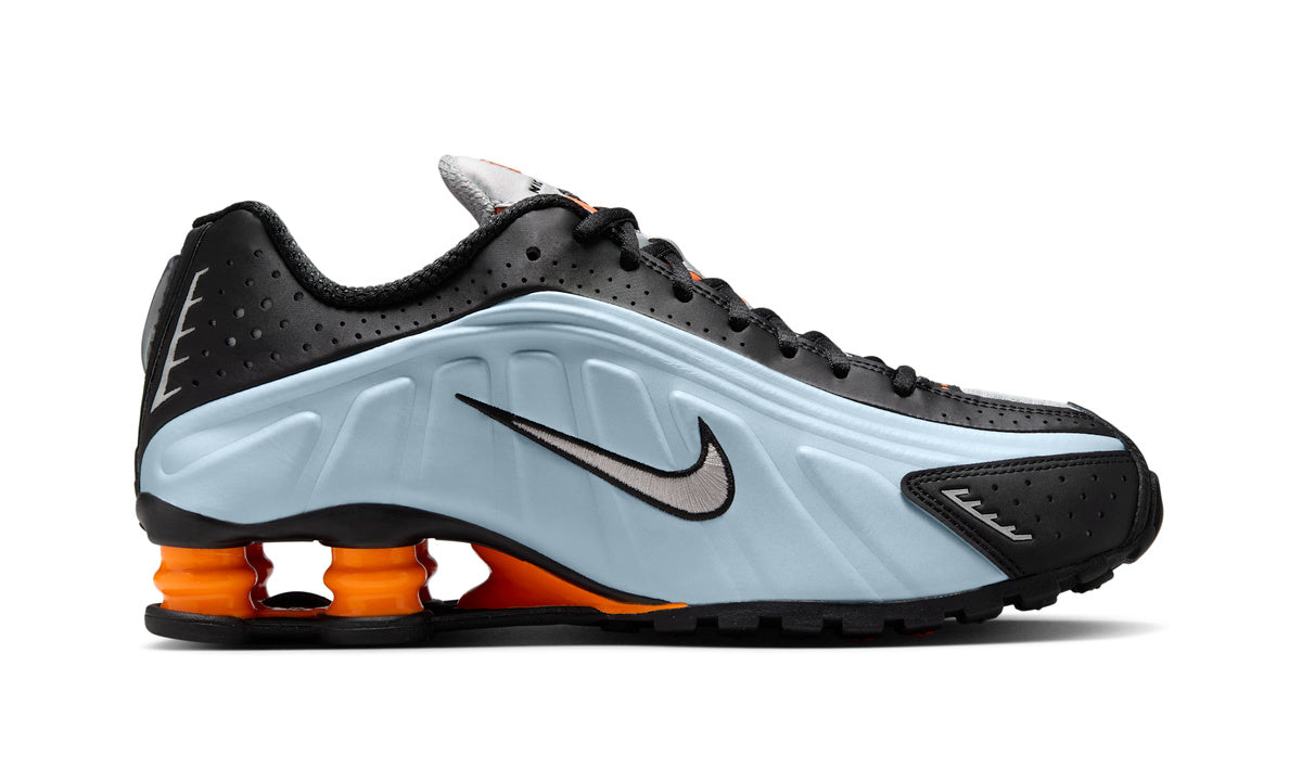 Nike Shox R4 Blue Tint Total Orange Black Metallic Silver (Women's) — Foto 3