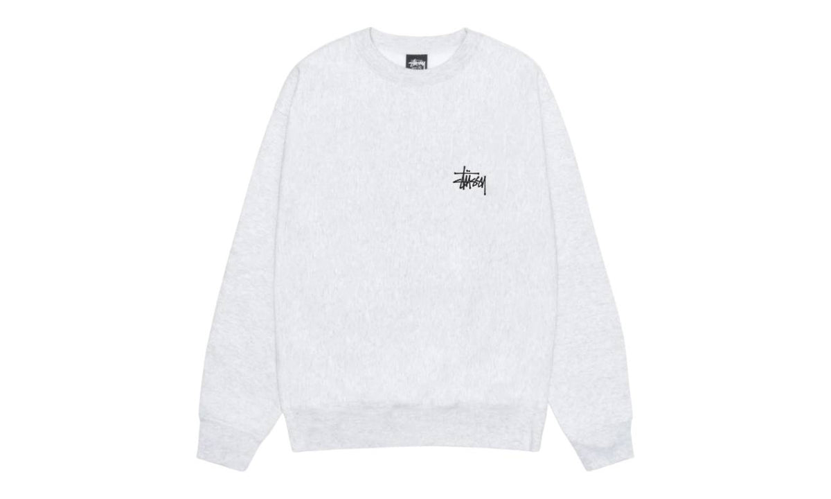 Stussy Basic Crew Ash Heather