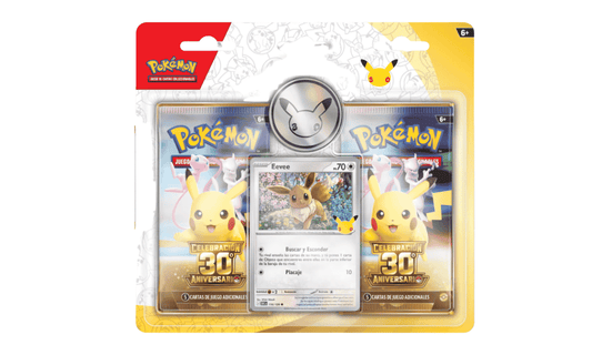 Blíster 2 Sobres de Mejora Pokémon 30th Anniversary
