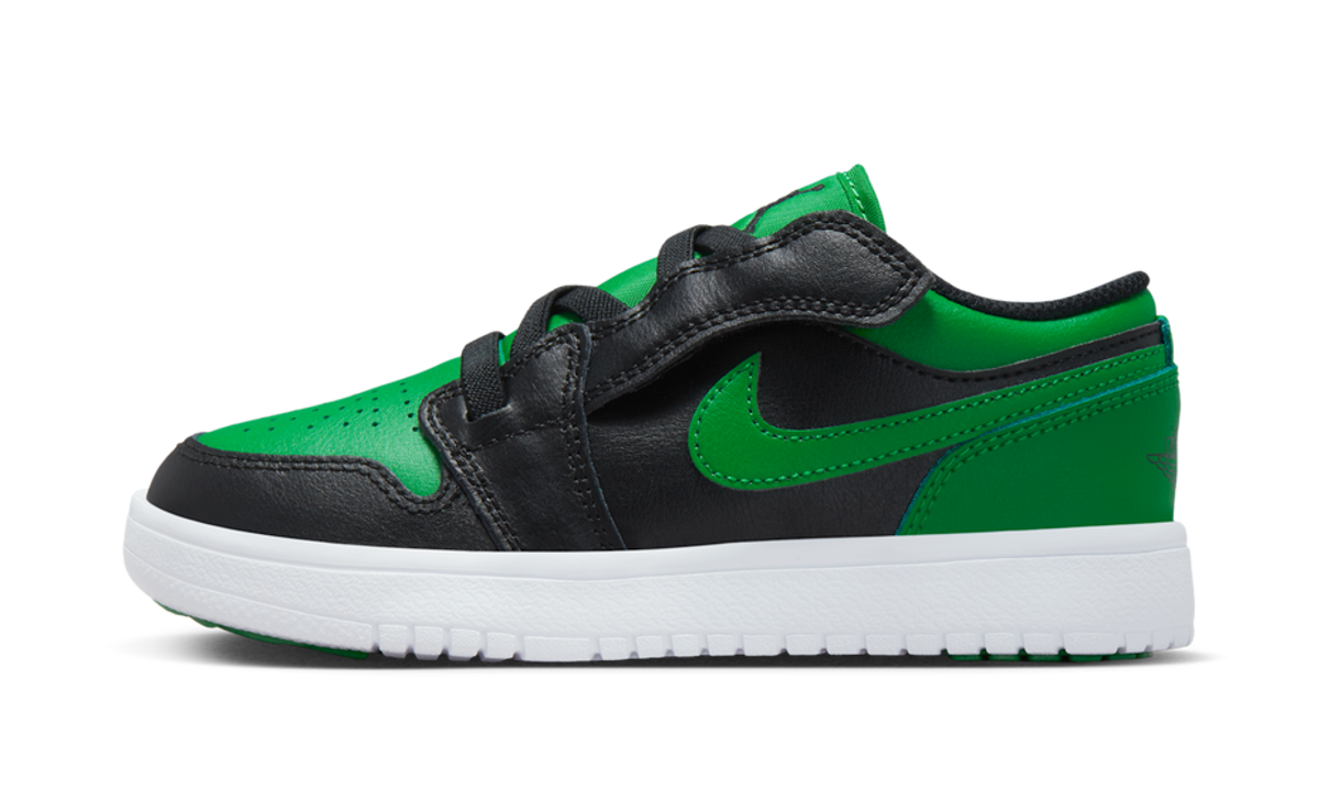 Air Jordan 1 Low ALT Black Lucky Green White (PS) BQ6066-065 — Vista 1