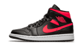 Air Jordan 1 Mid Black Siren Red (Women's) BQ6472-004 — Vista 1