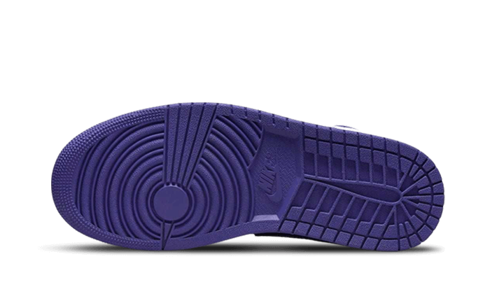 Air Jordan 1 Mid Purple Black (Women's) BQ6472-051 — Vista 2