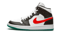 Air Jordan 1 Mid Alternate Swooshes Red Yellow (Women's) BQ6472-063 — Vista 1