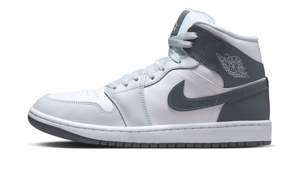 Air Jordan 1 Mid White Smoke Grey (Women's) BQ6472-113 — Vista 1