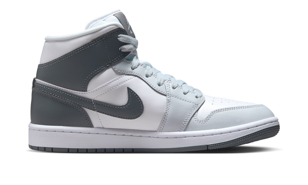 Air Jordan 1 Mid White Smoke Grey (Women's) BQ6472-113 — Vista 2