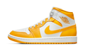 Air Jordan 1 Mid White University Gold (Women's) BQ6472-117 — Vista 1