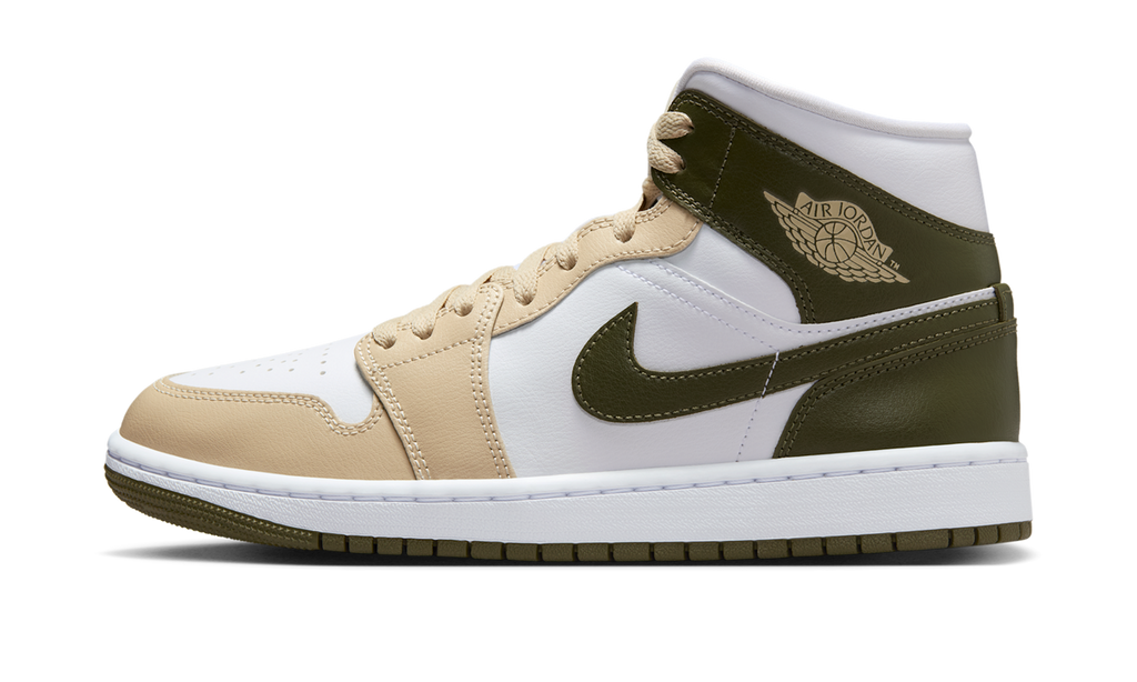 Air Jordan 1 Mid Military Drab (Women's) BQ6472-120 — Vista 1