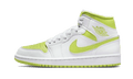 Air Jordan 1 Mid White Lime (Women's) BQ6472-131 — Vista 1