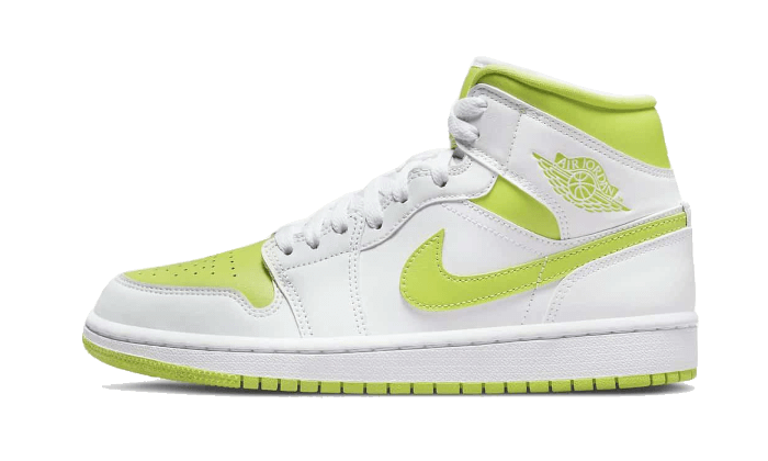 Air Jordan 1 Mid White Lime (Women's) BQ6472-131 — Vista 1
