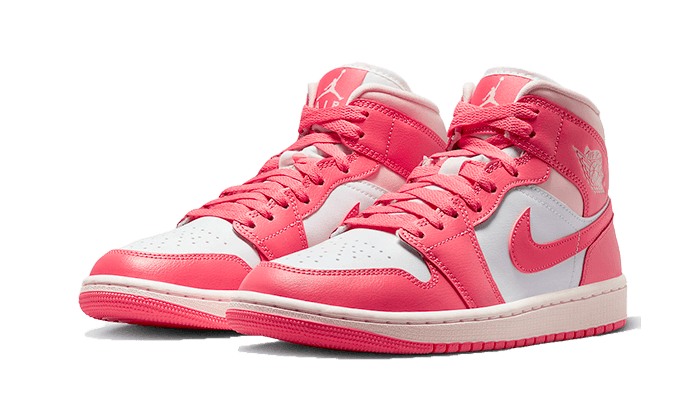 Air Jordan Women's 1 Mid "Strawberries & Cream" BQ6472-186 — Vista 2