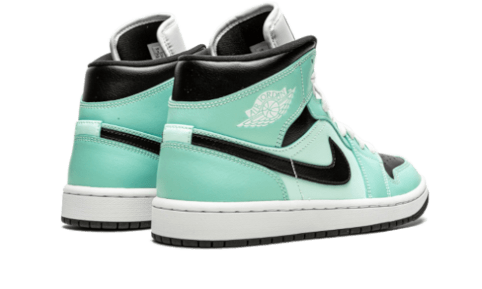 Air Jordan 1 Mid Aqua Blue Tint (Women's) BQ6472-300 — Vista 2