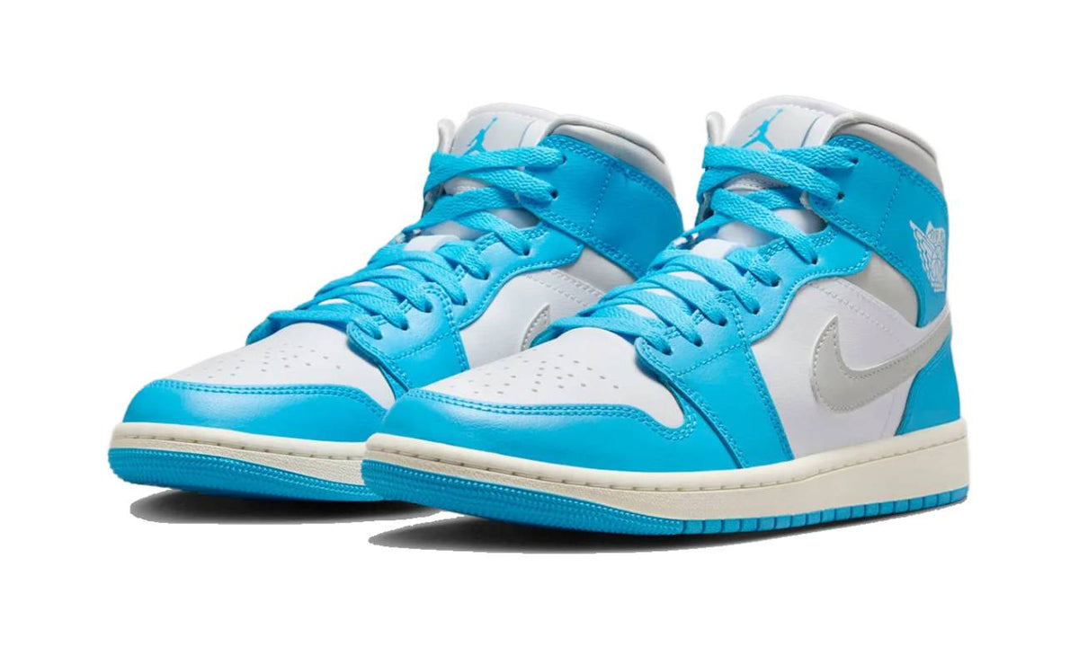 Air Jordan 1 Mid Dark Powder Blue White Sail Neutral Grey BQ6472-400 — Vista 2