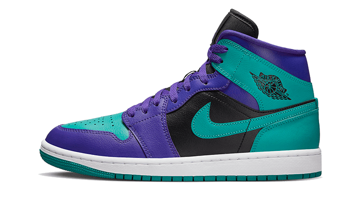 Air Jordan 1 Mid Black Grape (Women's) BQ6472-502 — Vista 1