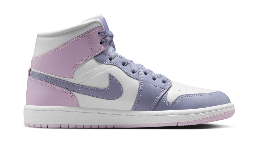 Air Jordan 1 Mid Indigo Haze Doll White (Women's) BQ6472-510 — Vista 2