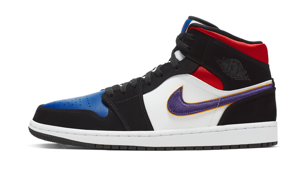 Air Jordan 1 Mid Lakers Top 3 (GS) BQ6931-005 — Vista 1