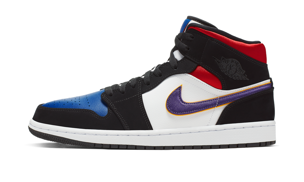 Air Jordan 1 Mid Lakers Top 3 (GS) BQ6931-005 — Vista 1
