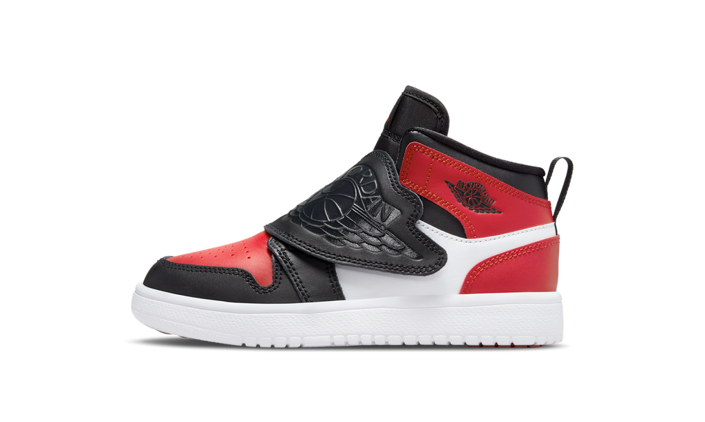 Sky Jordan 1 Bred Toe (PS) BQ7197-016 — Vista 1