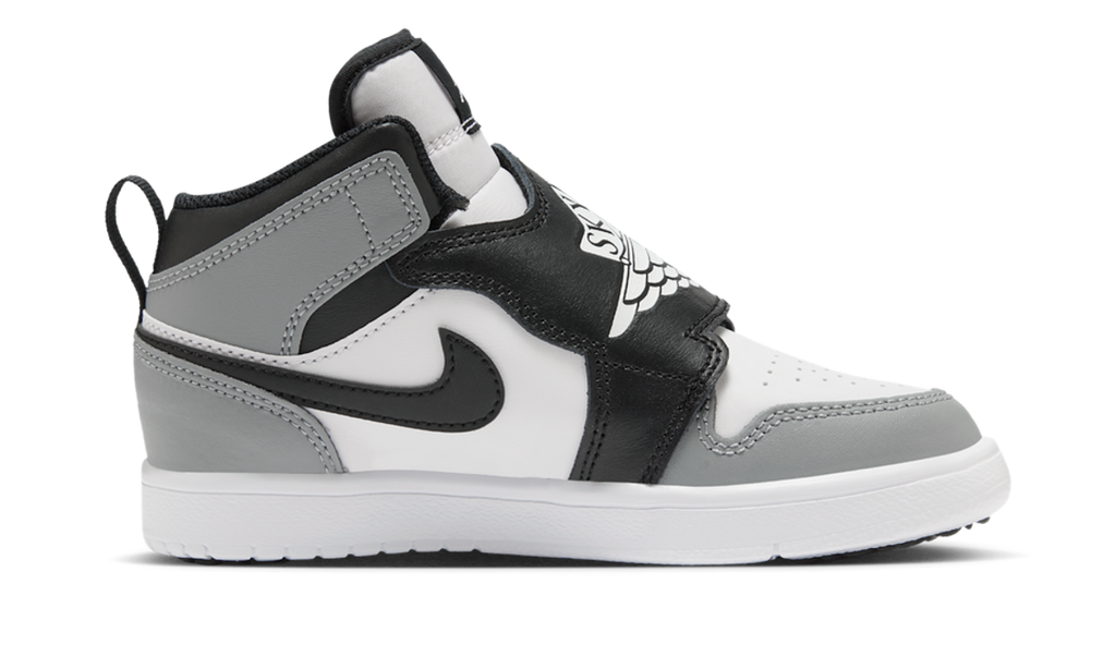 Sky Jordan 1 White Black Particle Grey (PS) BQ7197-102 — Vista 2