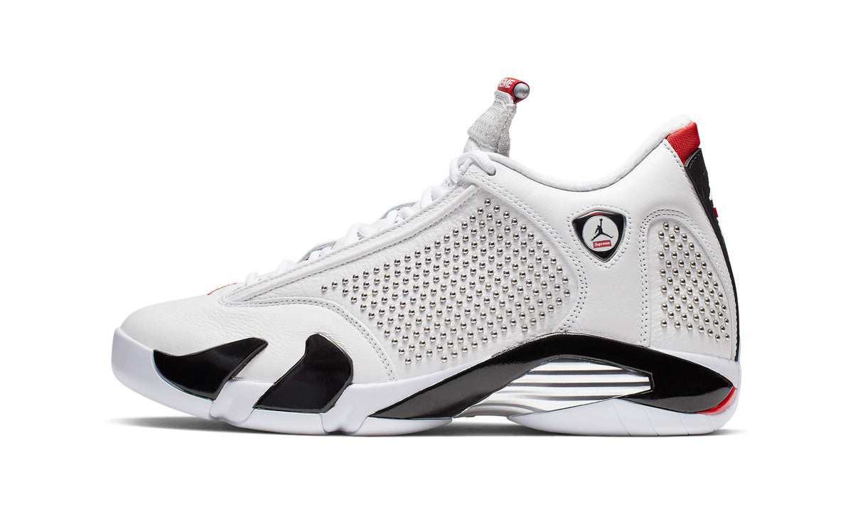 Air Jordan 14 Retro Supreme White BV7630-106 — Vista 1