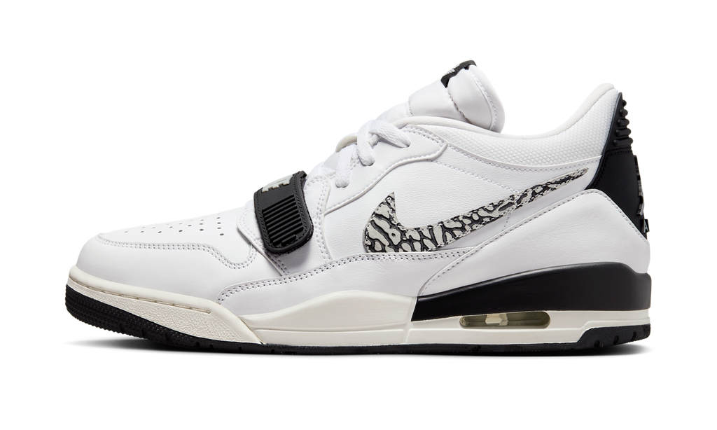 Air Jordan Legacy 312 Low White Black Elephant Swoosh CD7069-110 — Vista 1